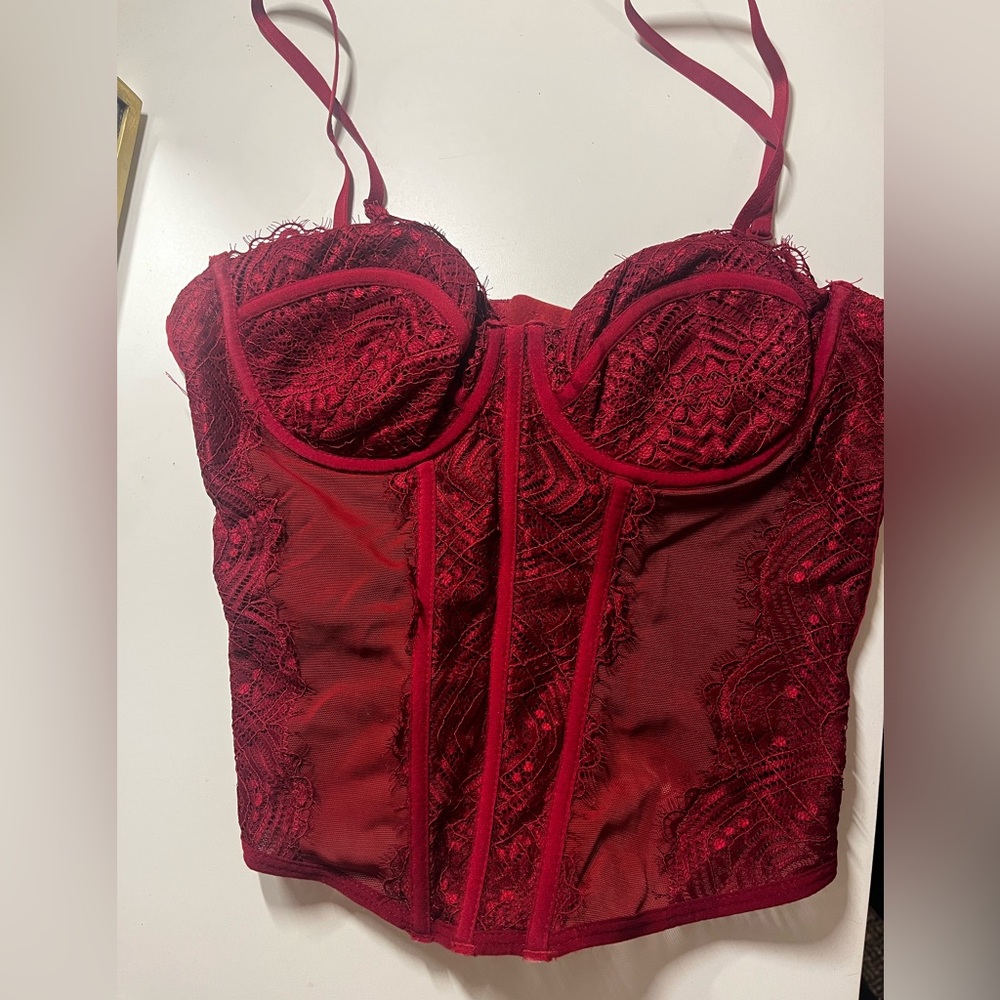 Garage Red Lace Corset